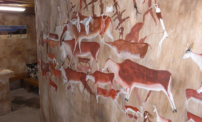مشاهد وثائقية من القارة الأفريقية (أفريقيا العامة) - Old Thomas River Village, Rock Art Museum (Eastern Cape, South Africa)